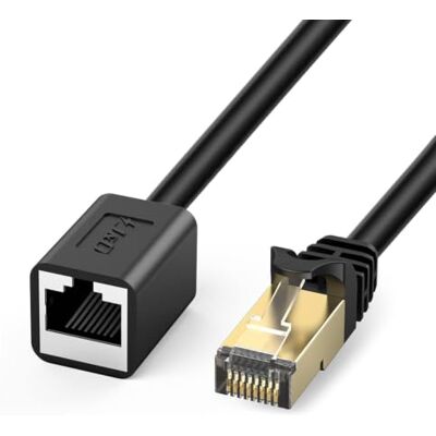 J&D Cavo di Rete Prolunga, CAT 6 Cavo Adattatore Estensore di Ethernet (2.1 Meter) Supporta CAT 6 / CAT5e / Cat5 Modelli, RJ45 Fili Riparati Maschi alle Femmine J&D Cavo di Rete Prolunga, CAT 6 Cavo Adattatore Estensore di Ethernet (2.1 Meter) Supporta CAT 6 / CAT5e / Cat5 Modelli, RJ45 Fili Riparati Maschi alle Femmine