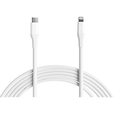 Cavo USB 2.0 Type-C a Lightning di Amazon Basics - 3 m - Bianco Cavo USB 2.0 Type-C a Lightning di Amazon Basics - 3 m - Bianco