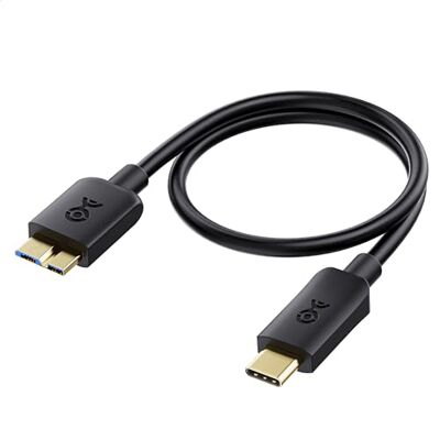 Cable Matters Cavo USB-C a Micro-B USB3.0, 0,3 m Cavo dati USB-C a Micro-B USB3.0 fino a 10 Gbit/s per dischi rigidi esterni compatibili Cable Matters Cavo USB-C a Micro-B USB3.0, 0,3 m Cavo dati USB-C a Micro-B USB3.0 fino a 10 Gbit/s per dischi rigidi esterni compatibili