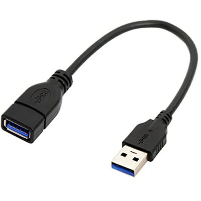 chenyang Cavo prolunga USB 3.0 corto da 8,66 pollici, cavo dati prolunga USB 3.0 maschio a femmina per laptop, tastiera, mouse, unità flash, stampante chenyang Cavo prolunga USB 3.0 corto da 8,66 pollici, cavo dati prolunga USB 3.0 maschio a femmina per laptop, tastiera, mouse, unità flash, stampante