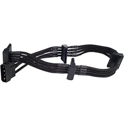 Silverstone PP07-BTSB Cavo di alimentazione con 1 x 4 pin a 4 x connettori SATA Silverstone PP07-BTSB Cavo di alimentazione con 1 x 4 pin a 4 x connettori SATA