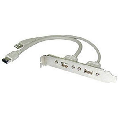 Lindy 33124 Staffa USB/FireWire per PC, Grigio Lindy 33124 Staffa USB/FireWire per PC, Grigio