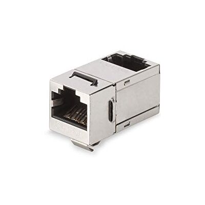 Digitus Keystone Accoppiamento Cat6A schermato 2 prese RJ45 ad angolo 500 MHz 10GBase-T classe EA alloggiamento in metallo Digitus Keystone Accoppiamento Cat6A schermato 2 prese RJ45 ad angolo 500 MHz 10GBase-T classe EA alloggiamento in metallo
