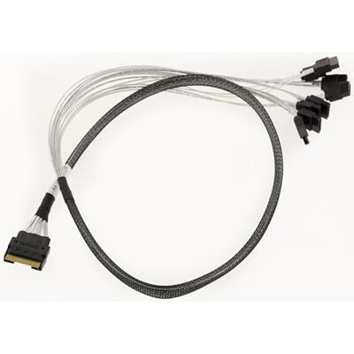KALEA-INFORMATIQUE Cavo PCIe 4.0 con connettori Slim SAS SFF-8654 8i a 74 pin verso 8x SATA lunghezza 80 cm KALEA-INFORMATIQUE Cavo PCIe 4.0 con connettori Slim SAS SFF-8654 8i a 74 pin verso 8x SATA lunghezza 80 cm