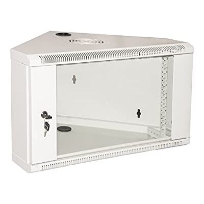 LINK Armadio Rack 19" Triangolare 6 Unità per Angoli a Muro, porta in vetro LINK Armadio Rack 19" Triangolare 6 Unità per Angoli a Muro, porta in vetro