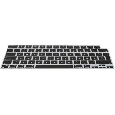 kwmobile Copritastiera Compatibile con Apple MacBook Air 15 2023 M2 (A2941) Pellicola in Silicone per Tastiera QWERTZ (Germania) PC Skin Keyboard Nero kwmobile Copritastiera Compatibile con Apple MacBook Air 15 2023 M2 (A2941) Pellicola in Silicone per Tastiera QWERTZ (Germania) PC Skin Keyboard Nero