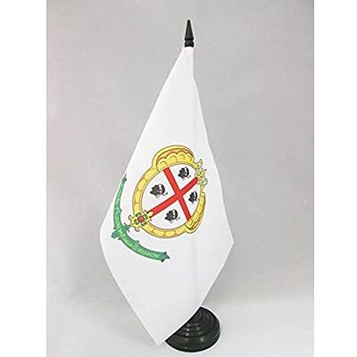 AZ FLAG Bandiera da Tavolo Sardegna antica 21x14 cm Base Plastica Uso interno bandiera da tavolo sarda finitura cucita e bordi rinforzati con asta in plastica e base in plastica AZ FLAG Bandiera da Tavolo Sardegna antica 21x14 cm Base Plastica Uso interno bandiera da tavolo sarda finitura cucita e bordi rinforzati con asta in plastica e base in plastica