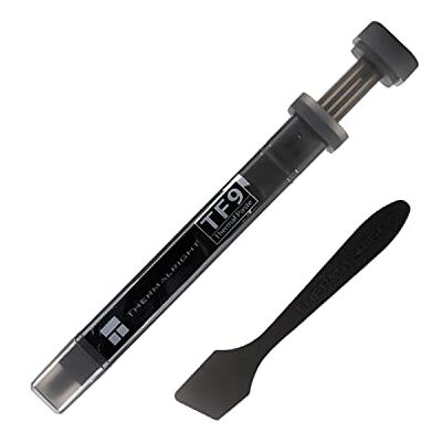 Thermalright TF9 2,9 g Pasta Termica conduttiva 14 W/m.k-2,9 Grammi, Alta Durata, per Tutti i dissipatori di Calore, Raffreddamento CPU, con Strumento di Applicazione (TF9 2,9 g) Thermalright TF9 2,9 g Pasta Termica conduttiva 14 W/m.k-2,9 Grammi, Alta Durata, per Tutti i dissipatori di Calore, Raffreddamento CPU, con Strumento di Applicazione (TF9 2,9 g)
