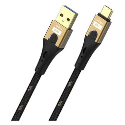 OEHLBACH USB Primus AC USB Typ A auf Typ C Kabel – 10 Gbps Datenrate, hochwertiger Gewebemantel, HPOCC Innenleiter, bis zu 60 Watt Ladeleistung, schwarz/gold – 1 m OEHLBACH USB Primus AC USB Typ A auf Typ C Kabel – 10 Gbps Datenrate, hochwertiger Gewebemantel, HPOCC Innenleiter, bis zu 60 Watt Ladeleistung, schwarz/gold – 1 m