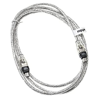 vhbw cavo FireWire per dispositivi FireWire, per il collegamento a per es. un computer IEEE 1394, 4 pin a 4 pin, 2m vhbw cavo FireWire per dispositivi FireWire, per il collegamento a per es. un computer IEEE 1394, 4 pin a 4 pin, 2m