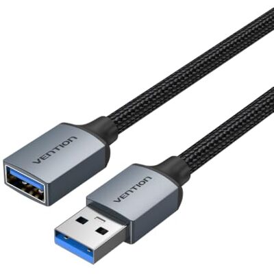 VENTION Prolunga USB 3.0, 0,5 m, 5 Gbps, custodia in alluminio intrecciato Prolunga USB VENTION Prolunga USB 3.0, 0,5 m, 5 Gbps, custodia in alluminio intrecciato Prolunga USB