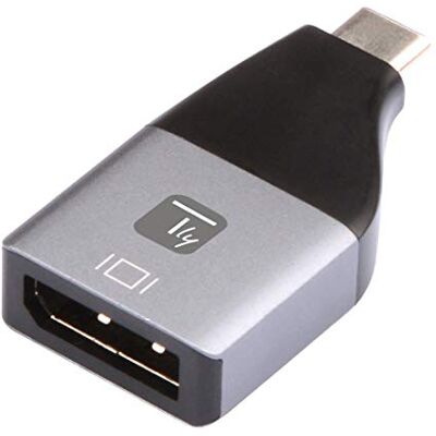 Techly 362442 Adattatore Convertitore da USB-C™ a DisplayPort Nero/Argento Techly 362442 Adattatore Convertitore da USB-C™ a DisplayPort Nero/Argento