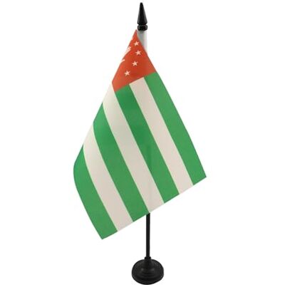 AZ FLAG Bandiera da Tavolo Repubblica di Abcasia in Georgia 21x14 cm Uso interno bandiera da tavolo abcasa finitura cucita e bordi rinforzati con asta in plastica e base in plastica AZ FLAG Bandiera da Tavolo Repubblica di Abcasia in Georgia 21x14 cm Uso interno bandiera da tavolo abcasa finitura cucita e bordi rinforzati con asta in plastica e base in plastica