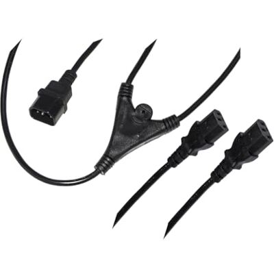 LINK I LKIECX2 Cavo di Alimentazione Sdoppiatore VDE-IEC, 1 Maschio a 2 Prese Femmina, 1,7 Metri, per PC, Monitor e Alimentatori LINK I LKIECX2 Cavo di Alimentazione Sdoppiatore VDE-IEC, 1 Maschio a 2 Prese Femmina, 1,7 Metri, per PC, Monitor e Alimentatori