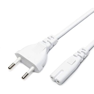 Manhattan 356299 Cavo Alimentazione C7 a Italiana 3 Metri Bianco Bianco Manhattan 356299 Cavo Alimentazione C7 a Italiana 3 Metri Bianco Bianco