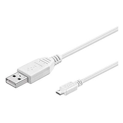 goobay 96192 Cavo USB 2.0 ad Alta Velocità, 28 AWG, Bianco, 0.60m Lunghezza del Cavo goobay 96192 Cavo USB 2.0 ad Alta Velocità, 28 AWG, Bianco, 0.60m Lunghezza del Cavo