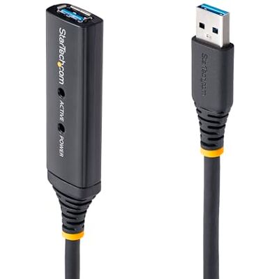 StarTech .com USB3AAEXT5M Cavo di Estensione Attivo USB 3.0, M/F, 5 m, Nero StarTech .com USB3AAEXT5M Cavo di Estensione Attivo USB 3.0, M/F, 5 m, Nero
