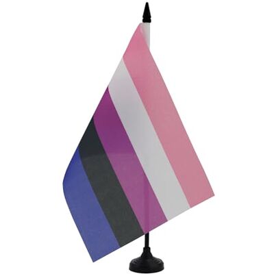 AZ FLAG Bandiera da Tavolo Orgoglio Genderfluid 21x14 cm Base Plastica Uso interno bandiera da tavolo Genderfluid pride finitura cucita e bordi rinforzati con asta in plastica e base in plastica AZ FLAG Bandiera da Tavolo Orgoglio Genderfluid 21x14 cm Base Plastica Uso interno bandiera da tavolo Genderfluid pride finitura cucita e bordi rinforzati con asta in plastica e base in plastica
