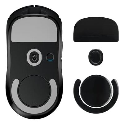 kwmobile Set Piedini di Ricambio per Mouse Compatibile con Logitech G PRO X Superlight 2 / Superlight 2 SE Mouse Gommini nero per Maggiore Controllo e Scorrevolezza kwmobile Set Piedini di Ricambio per Mouse Compatibile con Logitech G PRO X Superlight 2 / Superlight 2 SE Mouse Gommini nero per Maggiore Controllo e Scorrevolezza