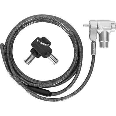Techly 368109 Lucchetto con Sistema di Sicurezza Universale a Chiave per Notebook Grigio Techly 368109 Lucchetto con Sistema di Sicurezza Universale a Chiave per Notebook Grigio