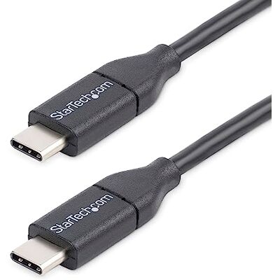 StarTech Cavo USB-C 50cm, Ricarica PD 60W 3A, USB 2.0, Nero (USB2CC50CM) Trasferimento Dati e Sincronizzazione, Connettore Reversibile, Cavo Compatto StarTech Cavo USB-C 50cm, Ricarica PD 60W 3A, USB 2.0, Nero (USB2CC50CM) Trasferimento Dati e Sincronizzazione, Connettore Reversibile, Cavo Compatto