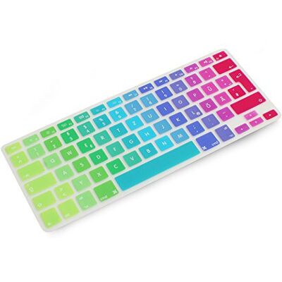 SYSTEM-S Protezione in Silicone per Tastiera QWERZT, Tastiera Francese per MacBook PRO 13" 15" 17" / iMac/MacBook Air 13" in Colori Arcobaleno SYSTEM-S Protezione in Silicone per Tastiera QWERZT, Tastiera Francese per MacBook PRO 13" 15" 17" / iMac/MacBook Air 13" in Colori Arcobaleno