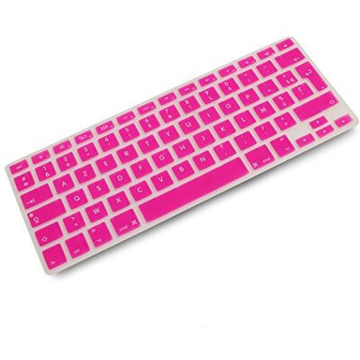 SYSTEM-S Cover in silicone AZERTY per tastiera francese MacBook Pro 13" 15" iMac MacBook Air 13", rosa SYSTEM-S Cover in silicone AZERTY per tastiera francese MacBook Pro 13" 15" iMac MacBook Air 13", rosa