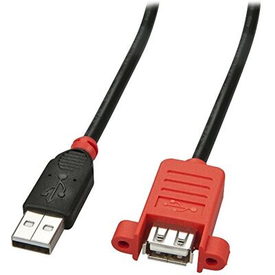 Lindy 42830 Prolunga Attiva USB 2.0 con Viti di Fissaggio, 5m Lindy 42830 Prolunga Attiva USB 2.0 con Viti di Fissaggio, 5m