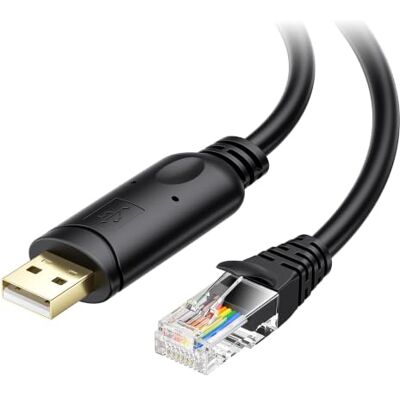 Cable Matters Cavo console seriale da USB-A RJ45 con FTDI 1,8 m Cable Matters Cavo console seriale da USB-A RJ45 con FTDI 1,8 m
