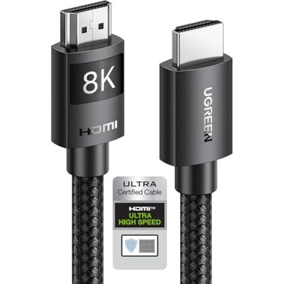 UGREEN Cavo HDMI 2.1 8K 10K 60Hz 48Gbps 4K 120Hz (10M) UGREEN Cavo HDMI 2.1 8K 10K 60Hz 48Gbps 4K 120Hz (10M)