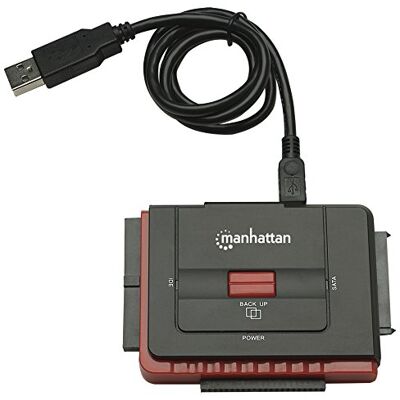 Manhattan IC Intracom Hi-Speed USB to SATA/IDE Adapter Speicher-Controller ATA/SATA 3Gb/s USB 2.0 Manhattan IC Intracom Hi-Speed USB to SATA/IDE Adapter Speicher-Controller ATA/SATA 3Gb/s USB 2.0