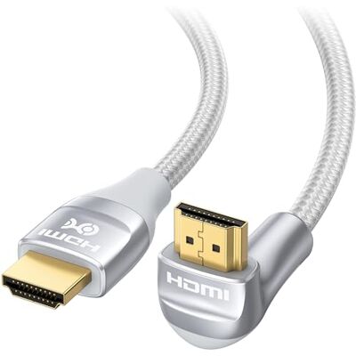Cable Matters Cavo HDMI Ultra HD 8K da 48 Gbps ad angolo retto (cavo HDMI a 270 gradi) 2 metri Cable Matters Cavo HDMI Ultra HD 8K da 48 Gbps ad angolo retto (cavo HDMI a 270 gradi) 2 metri