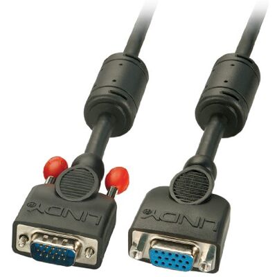 Lindy 37459 Prolunga Monitor VGA M/F, 20 m, Nero Lindy 37459 Prolunga Monitor VGA M/F, 20 m, Nero