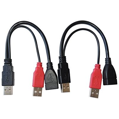 DeLOCK , cavo Y USB A –> 2x A F/M 0,225 m DeLOCK , cavo Y USB A –> 2x A F/M 0,225 m