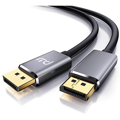 CSL-Computer CSL Cavo DisplayPort 8k da 1 m, DisplayPort a DisplayPort, DP 1.4-7680 x 4320, 60 Hz, 3840 x 2160 120 Hz, 1920 x 1200 240 Hz, Larghezza di Banda Fino a 32,4 Gbit s HBR3, DSC 1.2, HDR 102, HDR 10 CSL-Computer CSL Cavo DisplayPort 8k da 1 m, DisplayPort a DisplayPort, DP 1.4-7680 x 4320, 60 Hz, 3840 x 2160 120 Hz, 1920 x 1200 240 Hz, Larghezza di Banda Fino a 32,4 Gbit s HBR3, DSC 1.2, HDR 102, HDR 10