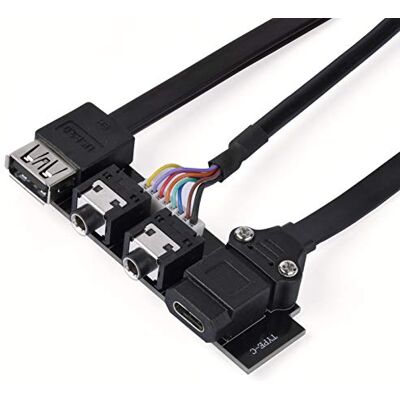 Silverstone SST-G11313530-RT USB interna 20 pin (chiave A), USB interna 19 pin, audio, aggiorna il tuo telaio a Type-C Type-A: USB 3.0, Type-C: USB 3.1 Gen 2 (10 GB/S)*, retrocompatibile Silverstone SST-G11313530-RT USB interna 20 pin (chiave A), USB interna 19 pin, audio, aggiorna il tuo telaio a Type-C Type-A: USB 3.0, Type-C: USB 3.1 Gen 2 (10 GB/S)*, retrocompatibile