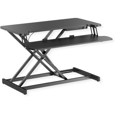 Value Supporto da scrivania regolabile in altezza, 800 x 400 mm, nero Value Supporto da scrivania regolabile in altezza, 800 x 400 mm, nero