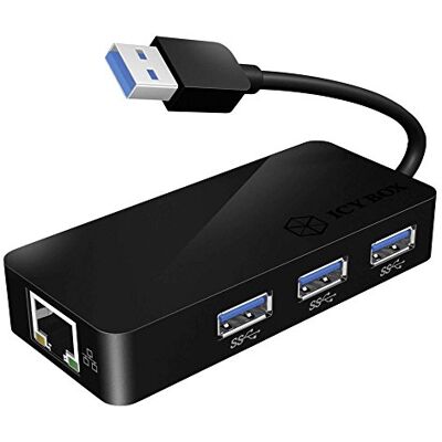 ICY BOX Icybox IB-AC517USB 3.0 a Gigabit Ethernet Adattatore ICY BOX Icybox IB-AC517USB 3.0 a Gigabit Ethernet Adattatore