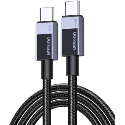 UGREEN Zapix Cavo USB C 100W PD3.0 Ricarica Rapida Nylon Intrecciato (1M) UGREEN Zapix Cavo USB C 100W PD3.0 Ricarica Rapida Nylon Intrecciato (1M)