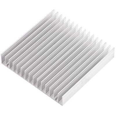 Walfront Dissipatore di Calore in Alluminio 100x100x18mm 16 Alette per PCB LED Elettronica di Potenza Walfront Dissipatore di Calore in Alluminio 100x100x18mm 16 Alette per PCB LED Elettronica di Potenza
