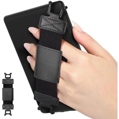 MoKo Cinturino Universale per 6" 8" E-Reader e tablet, Cinturino Morbido da Mano Supporto Leggero con Fascetta Elastica Impugnatura per Tablet ad Alta Elasticità, Nero MoKo Cinturino Universale per 6" 8" E-Reader e tablet, Cinturino Morbido da Mano Supporto Leggero con Fascetta Elastica Impugnatura per Tablet ad Alta Elasticità, Nero
