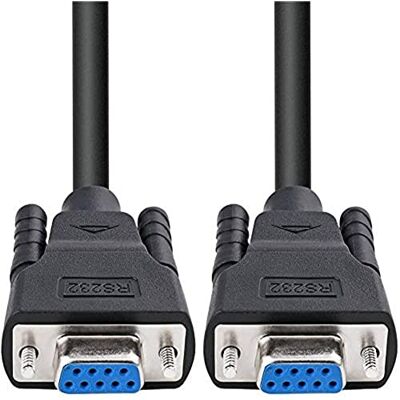 DTECH Cavo seriale DB9 dritto da 1,5 piedi femmina a femmina Cavo porta COM a 9 pin per comunicazione dati (0,5 metri, nero) DTECH Cavo seriale DB9 dritto da 1,5 piedi femmina a femmina Cavo porta COM a 9 pin per comunicazione dati (0,5 metri, nero)