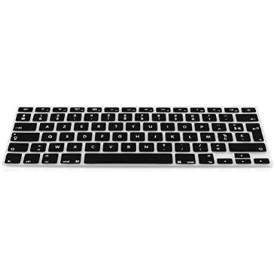 kwmobile Protezione per tastiera AZERTY (Francia, Belgio) in silicone compatibile con Apple MacBook Air 13''/Pro Retina 13''/15'' (bis Mitte 2016) A1369, A1466, A1502, A1425, A1398 nero kwmobile Protezione per tastiera AZERTY (Francia, Belgio) in silicone compatibile con Apple MacBook Air 13''/Pro Retina 13''/15'' (bis Mitte 2016) A1369, A1466, A1502, A1425, A1398 nero