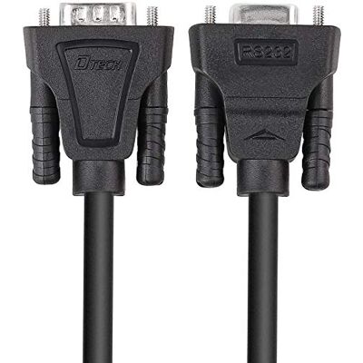DTECH DB9 RS232 Cavo seriale maschio femmina prolunga zero modem Croce TX RX Cavo per comunicazione dati (3 m, nero) DTECH DB9 RS232 Cavo seriale maschio femmina prolunga zero modem Croce TX RX Cavo per comunicazione dati (3 m, nero)