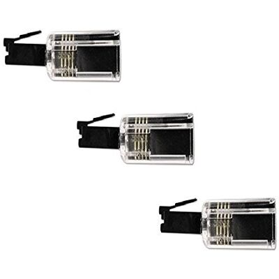 DragonTrading® 360 districatore girevole per cavo telefonico, 3 pezzi, trasparente/nero DragonTrading® 360 districatore girevole per cavo telefonico, 3 pezzi, trasparente/nero
