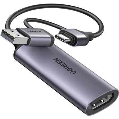 UGREEN Scheda di Acquisizione Video HDMI 4K 30Hz USB C registrazione 1080P HDMI Video Capture Card per Streaming Gaming OBS Compatibile con PC Switch PS5 Xbox MacBook iPad Camera UGREEN Scheda di Acquisizione Video HDMI 4K 30Hz USB C registrazione 1080P HDMI Video Capture Card per Streaming Gaming OBS Compatibile con PC Switch PS5 Xbox MacBook iPad Camera