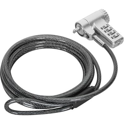 Techly 368093 Lucchetto con Sistema di Sicurezza Universale a Combinazione per Notebook Grigio Techly 368093 Lucchetto con Sistema di Sicurezza Universale a Combinazione per Notebook Grigio