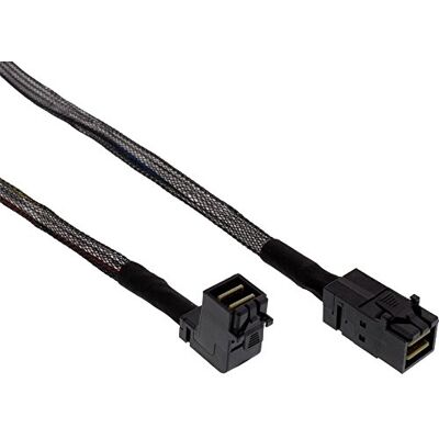 InLine 21971 Cavo Mini SAS, SFF-8643 a SFF-8643 e Side Band, 0.5 m, Connettore 90°, Nero InLine 21971 Cavo Mini SAS, SFF-8643 a SFF-8643 e Side Band, 0.5 m, Connettore 90°, Nero