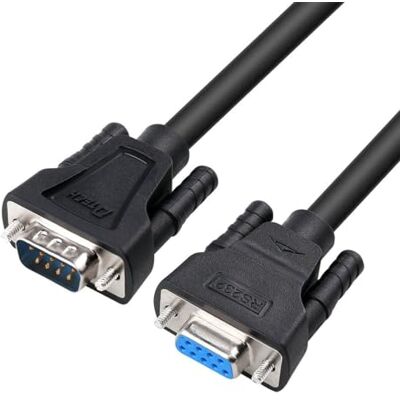 DTECH Cavo di prolunga seriale RS232 da maschio a femmina a 9 poli, dritto (2 m) DTECH Cavo di prolunga seriale RS232 da maschio a femmina a 9 poli, dritto (2 m)
