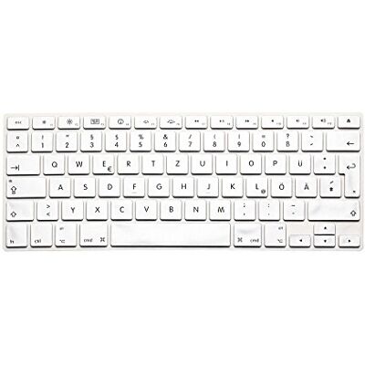 SYSTEM-S Cover in Silicone per Tastiera QWERTZ Tedesca per MacBook PRO 13" 15" 17" iMac MacBook Air 13" in Bianco SYSTEM-S Cover in Silicone per Tastiera QWERTZ Tedesca per MacBook PRO 13" 15" 17" iMac MacBook Air 13" in Bianco